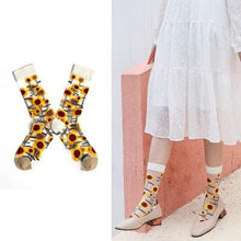 Load image into Gallery viewer, New Girls Cute Cartoon Fruits Sheer Kawaii Lady Women Summer Fall Avocado Lemon Pineapple Cherry Jacquard Socks For Women
