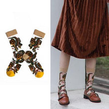 Load image into Gallery viewer, New Girls Cute Cartoon Fruits Sheer Kawaii Lady Women Summer Fall Avocado Lemon Pineapple Cherry Jacquard Socks For Women