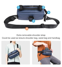 Load image into Gallery viewer, New Handlebar Bag Bicycle Bags Frame Pannier Bag Waterproof Multifunction Portable Shoulder Bag Bike Accessories Multifunction Bike Handlebar Bag Front Bicycle Frame Bag Waterproof Shoulder Bag Handbag Waist Bag