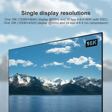 Load image into Gallery viewer, New HDR Resolution DisplayPort 2.0 Cable 16K 10K 80Gbps16K DisplayPort 2.0 Cable 10ft Supports 16K@60Hz 0K@60Hz 8K@60Hz 4K@165Hz 4K@144Hz 80Gbps Dynamic HDR Adapter For Video PC Laptop TV Monitor