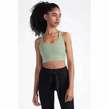 Load image into Gallery viewer, New High Quality Fabric Nylon Breathable Women Yoga Tops Bra Solid Color And Sports Wear Outdoor Exercise Clothes For Ladies