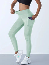 Load image into Gallery viewer, New High Waist Women's Leggings Stretch Yoga Pants Tights With Pockets Push Up Fitness Running Sportswear Solid Color Pants