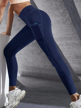 Load image into Gallery viewer, New High Waist Women's Leggings Stretch Yoga Pants Tights With Pockets Push Up Fitness Running Sportswear Solid Color Pants