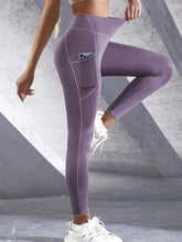 Load image into Gallery viewer, New High Waist Women's Leggings Stretch Yoga Pants Tights With Pockets Push Up Fitness Running Sportswear Solid Color Pants