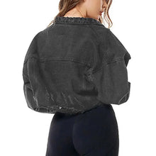 Load image into Gallery viewer, New Incredible Spring Women Sexy Ripped Denim Jackets Vintage Casual Short Jean Jacket Puff Sleeve Winter Female Coat Streetwear