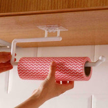 Load image into Gallery viewer, New Kitchen Paper Roll Holder Towel Hanger Rack Bar Cabinet Rag Hanging Holder Shelf Toilet Paper Holders Home Bathroom Hardware Self Adhesive Paper Towel Holder - Under Cabinet Paper Towel Rack For Kitchen