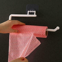 Load image into Gallery viewer, New Kitchen Paper Roll Holder Towel Hanger Rack Bar Cabinet Rag Hanging Holder Shelf Toilet Paper Holders Home Bathroom Hardware Self Adhesive Paper Towel Holder - Under Cabinet Paper Towel Rack For Kitchen