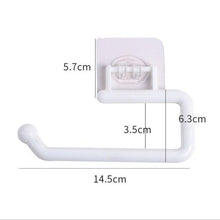 Load image into Gallery viewer, New Kitchen Paper Roll Holder Towel Hanger Rack Bar Cabinet Rag Hanging Holder Shelf Toilet Paper Holders Home Bathroom Hardware Self Adhesive Paper Towel Holder - Under Cabinet Paper Towel Rack For Kitchen