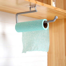 Load image into Gallery viewer, New Kitchen Paper Roll Holder Towel Hanger Rack Bar Cabinet Rag Hanging Holder Shelf Toilet Paper Holders Home Bathroom Hardware Self Adhesive Paper Towel Holder - Under Cabinet Paper Towel Rack For Kitchen