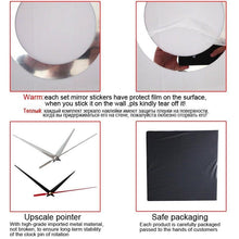 Load image into Gallery viewer, New Large Wall Clock Modern Design Acrylic Mirror Quartz Watch Stickers Clocks Home Decoration Watch Wall Clock Quartz Acrylic Mirror Stickers Home Decor 3D Clocks