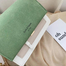 Load image into Gallery viewer, New Look Contrast Color Scrub Leather Crossbody Bags For Women And Girls Simple Chain Shoulder Bag , Purses And Handbags For Ladies