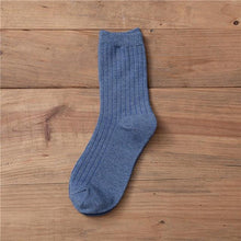 Load image into Gallery viewer, New Loose Solid Colors High School Girls Cute Socks Needles Knitting Cotton Scrunch Socks For Women