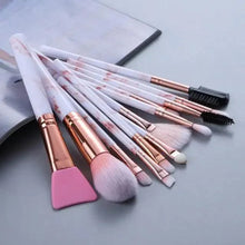 Load image into Gallery viewer, New Luxurious 12/8/5pcs Eye Lip Makeup Brushes Set Eyebrow Comb Eyelash Sponge Eyeshadow Silicone Face Mask Edge Control Brush Cosmetics