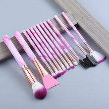 Load image into Gallery viewer, New Luxurious 12/8/5pcs Eye Lip Makeup Brushes Set Eyebrow Comb Eyelash Sponge Eyeshadow Silicone Face Mask Edge Control Brush Cosmetics