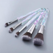Load image into Gallery viewer, New Luxury Cosmic Color New Luxury Crystal Makeup Brushes Powder Foundation Eyeshadow Eyebrow Cosmetics for Face Fan Make Up Brush Set
