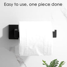 Load image into Gallery viewer, New Matte Black Toilet Paper Holder Wall Mount Tissue Roll Hanger 304 Stainless Steel Bathroom Accessories Toilet Paper Holder Tissue Roll Holder Hanger Stainless Steel Matte Black Bathroom Lavatory Hardware Wall Mount 14.5cm