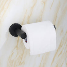 Load image into Gallery viewer, New Matte Black Toilet Paper Holder Wall Mount Tissue Roll Hanger 304 Stainless Steel Bathroom Accessories Toilet Paper Holder Tissue Roll Holder Hanger Stainless Steel Matte Black Bathroom Lavatory Hardware Wall Mount 14.5cm
