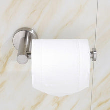 Load image into Gallery viewer, New Matte Black Toilet Paper Holder Wall Mount Tissue Roll Hanger 304 Stainless Steel Bathroom Accessories Toilet Paper Holder Tissue Roll Holder Hanger Stainless Steel Matte Black Bathroom Lavatory Hardware Wall Mount 14.5cm