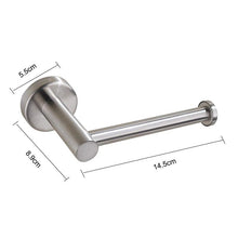 Load image into Gallery viewer, New Matte Black Toilet Paper Holder Wall Mount Tissue Roll Hanger 304 Stainless Steel Bathroom Accessories Toilet Paper Holder Tissue Roll Holder Hanger Stainless Steel Matte Black Bathroom Lavatory Hardware Wall Mount 14.5cm