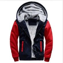 Load image into Gallery viewer, New Men Hoodies Winter Thick Warm Fleece Men Hoodies Coat Sportwear Male Streetwear Men Winter Warm Fleece Sweater Jacket Thick Padded Coat Hoodie