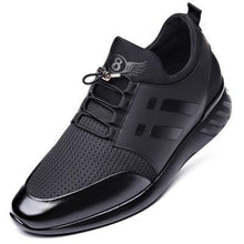 Load image into Gallery viewer, New Mens Casual Leather Lace Up Sneakers Solid Color Breathable Business Mens Fashion Leather Dress Sneakers Flexible Business Casual Non-Slip Shoes For Men