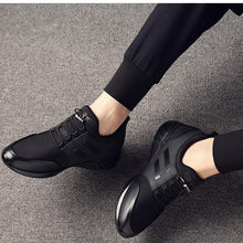 Load image into Gallery viewer, New Mens Casual Leather Lace Up Sneakers Solid Color Breathable Business Mens Fashion Leather Dress Sneakers Flexible Business Casual Non-Slip Shoes For Men