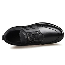 Load image into Gallery viewer, New Mens Casual Leather Lace Up Sneakers Solid Color Breathable Business Mens Fashion Leather Dress Sneakers Flexible Business Casual Non-Slip Shoes For Men
