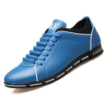 Load image into Gallery viewer, New Mens Leather Casual Sneakers Fashion Solid Leather Shoes Business Sport Flat Round Toe Fashion Sneakers Dress Shoes For Men Walking Business Office Driving Comfort Loafers