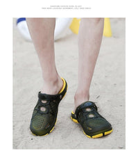 Load image into Gallery viewer, New Mens Sandals Summer Flip Flops Slippers Outdoor Beach Casual Shoes Sandals Water Shoes Outdoor Beach Yard Pool Shower Summer Sandals Outdoor Slippers