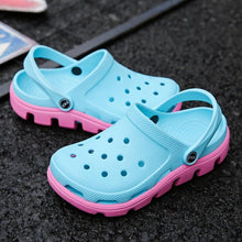 Load image into Gallery viewer, New Mens Summer Slippers Beach Sandals Jelly Shoes Men Outdoor Sandals Hollow Clogs Adjustable Garden Slippers House Shoes Durable Lightweight Beach Clogs