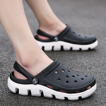 Load image into Gallery viewer, New Mens Summer Slippers Beach Sandals Jelly Shoes Men Outdoor Sandals Hollow Clogs Adjustable Garden Slippers House Shoes Durable Lightweight Beach Clogs