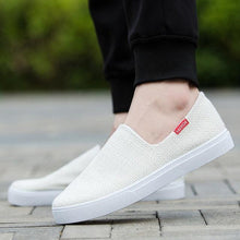 Load image into Gallery viewer, New Mens Womens Casual Flat Canvas Shoes Lightweight Elegant Shoes Men Casual Walking Sneakers Comfortable Modern White Soft Sneakers