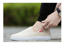 Load image into Gallery viewer, New Mens Womens Casual Flat Canvas Shoes Lightweight Elegant Shoes Men Casual Walking Sneakers Comfortable Modern White Soft Sneakers
