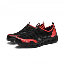 Load image into Gallery viewer, New Mesh Mens Aqua Shoes Outdoor Breathable Quick Dry Water Sneakers Light Anti-Skid Sport Footwear Comfortable Mesh Work Shoes Beach Swim Surf Shoes Water Shoes