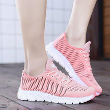 Load image into Gallery viewer, New Mesh Womens Sneakers Breathable Flat Shoes Women Lightweight Sports Non-slip Running Footwear Fashionable Breathable And Non-Slip Walking Shoes For Women