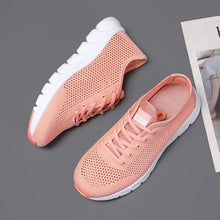 Load image into Gallery viewer, New Mesh Womens Sneakers Breathable Flat Shoes Women Lightweight Sports Non-slip Running Footwear Fashionable Breathable And Non-Slip Walking Shoes For Women