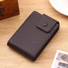 Load image into Gallery viewer, New Modern Fashion Unisex Business Leather Wallet Cool ID Credit Card Holder Name Cards Case Pocket Organizer Bag Multiple Card Slots Wallet Clip Very Light Wearable Clip