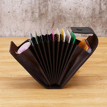 Load image into Gallery viewer, New Modern Fashion Unisex Business Leather Wallet Cool ID Credit Card Holder Name Cards Case Pocket Organizer Bag Multiple Card Slots Wallet Clip Very Light Wearable Clip