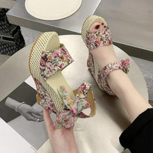 Load image into Gallery viewer, New Modern Women Wood High Heels Sandals Elegant Stylish Design Summer Womens Shoes
