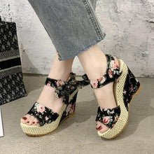Load image into Gallery viewer, New Modern Women Wood High Heels Sandals Elegant Stylish Design Summer Womens Shoes