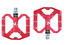 Load image into Gallery viewer, New Mountain Non-Slip Bike Pedals Platform Bicycle Flat Alloy Pedals 9/16 3 Bearings For Road Bikes Mountain Bike Pedals Flat Bicycle Pedals 9/16 Lightweight Road Bike Pedals Carbon Fiber Sealed Bearing Flat Pedals