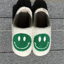 Load image into Gallery viewer, New Pink Smiley Face Slippers Women Smile Slippers Happy Face Slippers Retro Smiley Face Soft Plush Comfy Warm Slip-on Slippers Fluffy Fur Lined Mens Cute Home Sandals Winter Indoor House Slippers