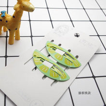 Load image into Gallery viewer, New Printed Cute Cartoon Fruit BB Clips Hairpins Girls Hair Accessories Children Headwear Baby Hair Clips Headdress Gorgeous Hair Accessories For Girls