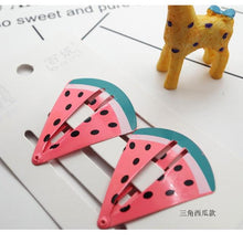 Load image into Gallery viewer, New Printed Cute Cartoon Fruit BB Clips Hairpins Girls Hair Accessories Children Headwear Baby Hair Clips Headdress Gorgeous Hair Accessories For Girls