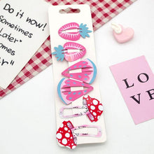 Load image into Gallery viewer, New Printed Cute Cartoon Fruit BB Clips Hairpins Girls Hair Accessories Children Headwear Baby Hair Clips Headdress Gorgeous Hair Accessories For Girls