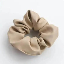 Load image into Gallery viewer, New Red PU Leather Hair Tie Autumn Large Girls Winter Comfortable Ponytail Hair Bands Strong Elastic Grip Women Hair Accessories