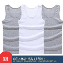 Load image into Gallery viewer, New Sale 100% Soft Cotton Mens Modern Sleeveless Tank Top Solid Muscle Vest Athletic Undershirts O-neck Gym Clothing Tees Tops Unique Soft Comfortable Summer Tops For Men Soft Cotton Sleeveless Tops for Men Classic Tank Tops