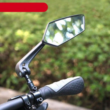 Load image into Gallery viewer, New Scratch Resistant Glass Lens Rear View Mirror Bike Cycling Clear Wide Range Back Sight Rearview Reflector Adjustable Handlebar Rotatable Bicycle Rear View Glass Mirror Wide Angle Acrylic Safety Mirror New Scratch Resistant Glass Lens