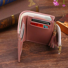 Load image into Gallery viewer, New Short PU Leather Clutch Bags Card Holder Wallet And Small Coin Purse for Women And Girls