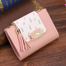 Load image into Gallery viewer, New Short PU Leather Clutch Bags Card Holder Wallet And Small Coin Purse for Women And Girls